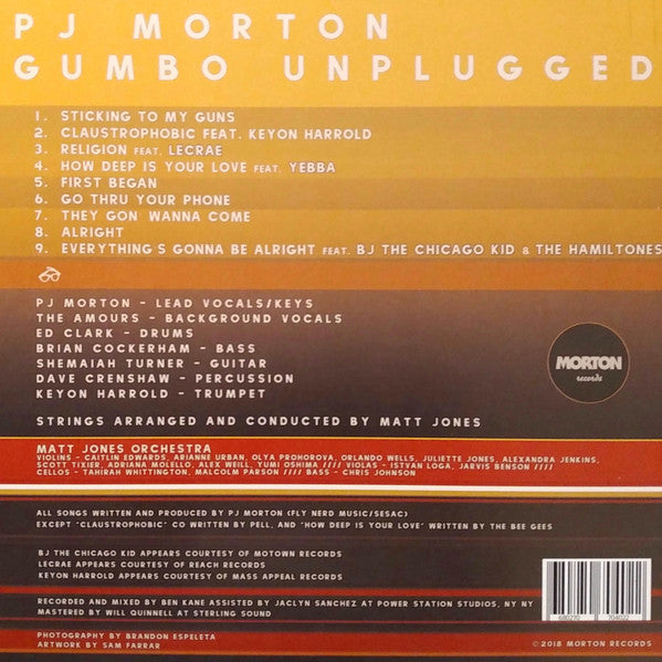 PJ Morton : Gumbo Unplugged (LP, Album)