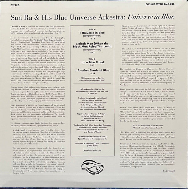 Sun Ra And His Blue Universe Arkestra* : Universe In Blue (LP, Album, RE)