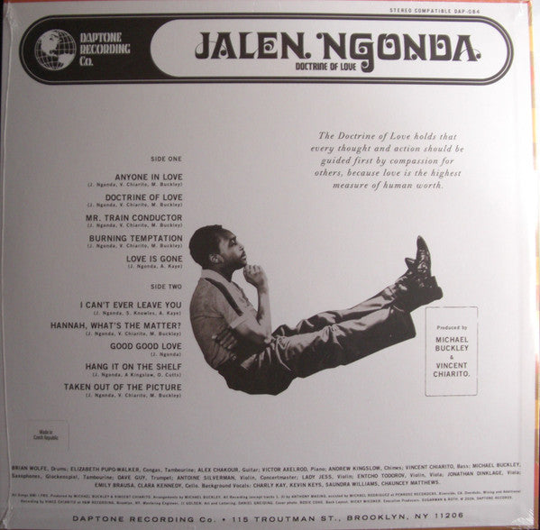 Jalen Ngonda* : Doctrine Of Love (LP, Album, Ltd, Cle)