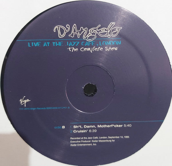 D'Angelo : Live At The Jazz Cafe, London (The Complete Show) (2xLP, Album, RE)