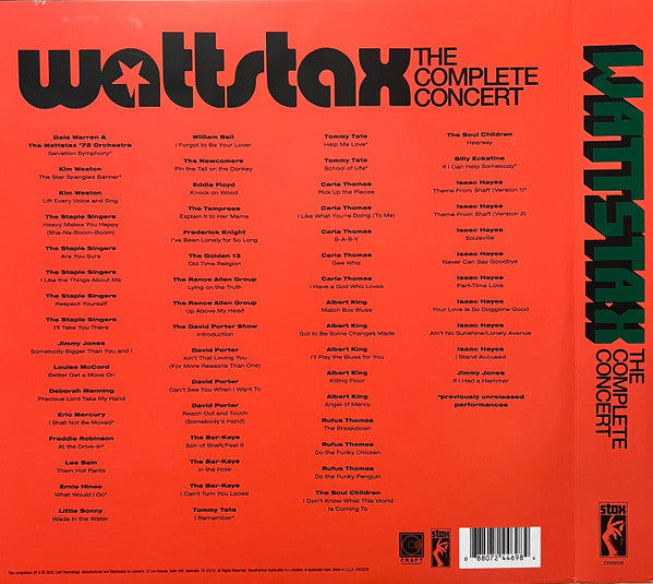Various - Wattstax ‘72 The Complete Concert