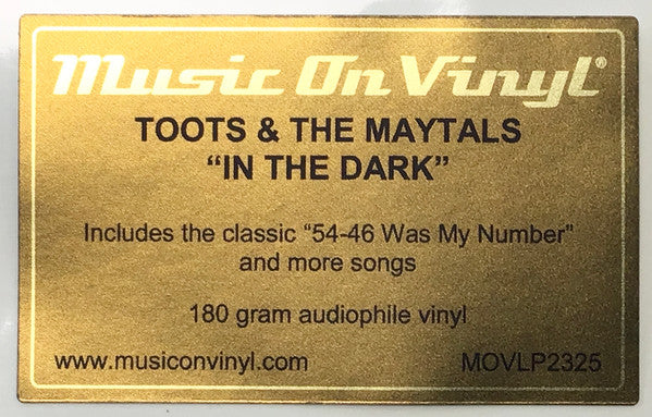 Toots & The Maytals - In The Dark