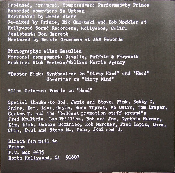 Prince - Dirty Mind