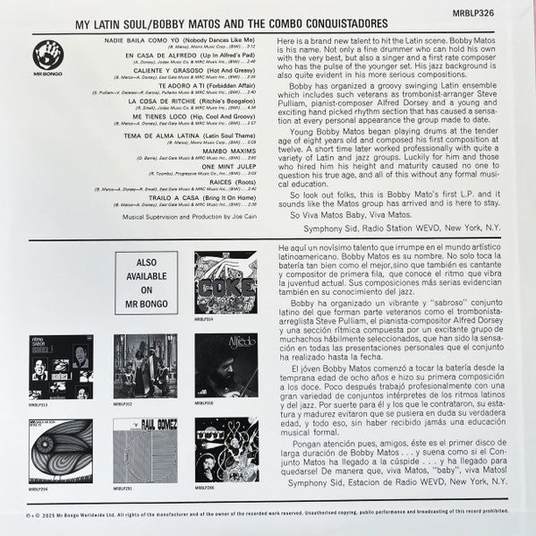 Bobby Matos And The Combo Conquistadores - My Latin Soul