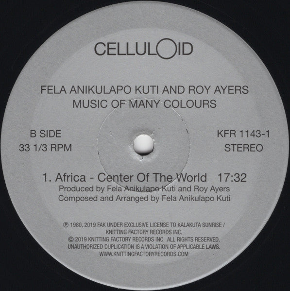 Fela Kuti, Roy Ayers - Music Of Many Colours