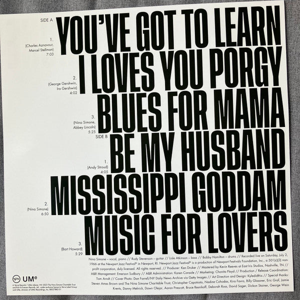 Nina Simone - You've Got To Learn