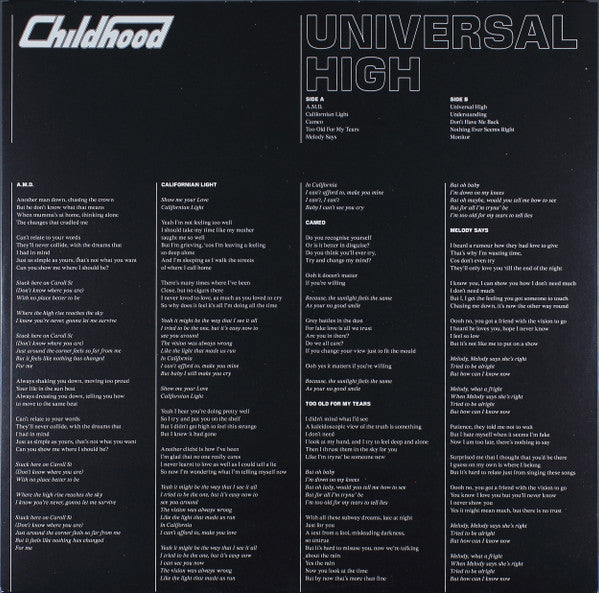 Childhood - Universal High 