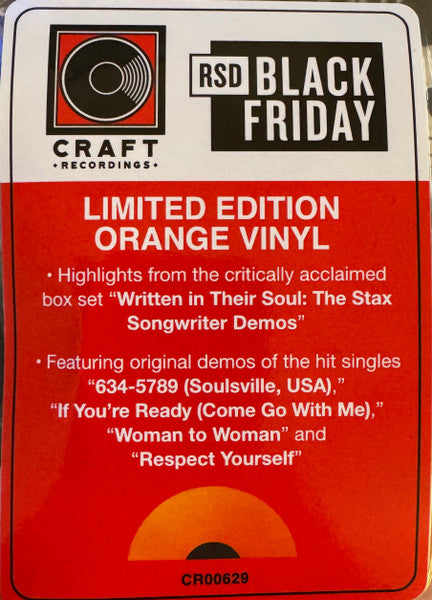 Various - Written In Their Soul (The Hits: The Stax Songwriter Demos)