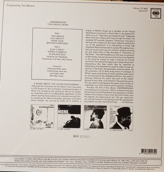 Thelonious Monk - Underground