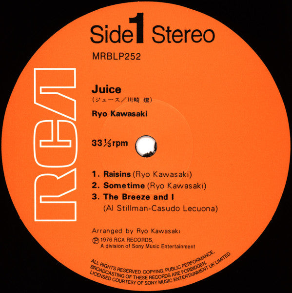 Ryo Kawasaki, Ryo Kawasaki - Juice = ジュース