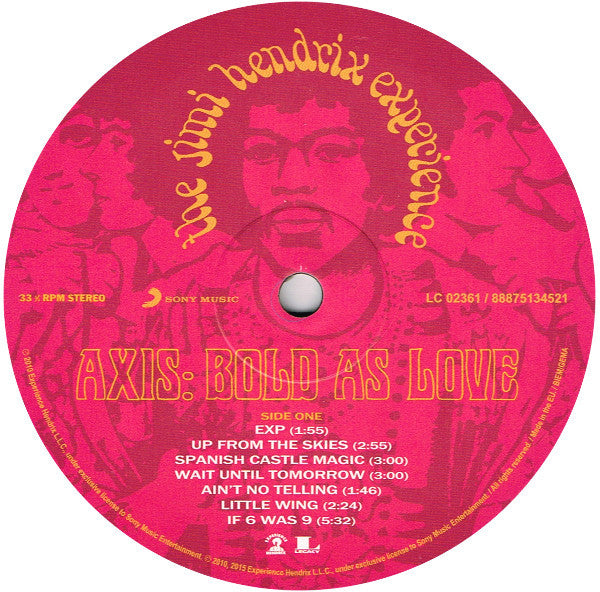 The Jimi Hendrix Experience - Axis: Bold As Love