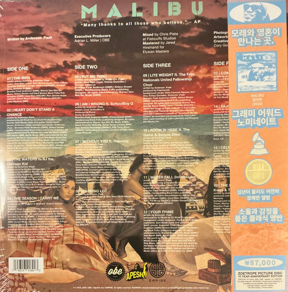 Anderson .Paak, Anderson .Paak - Malibu = 말리부