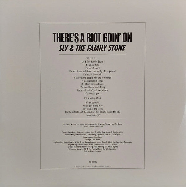 Sly & The Family Stone - There's A Riot Goin' On