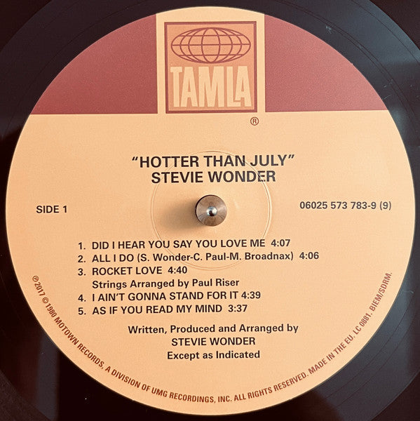 Stevie Wonder - Hotter Than July