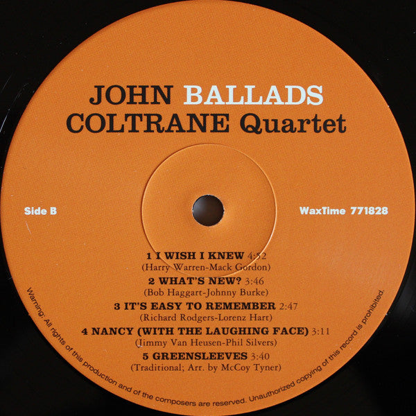 The John Coltrane Quartet - Ballads
