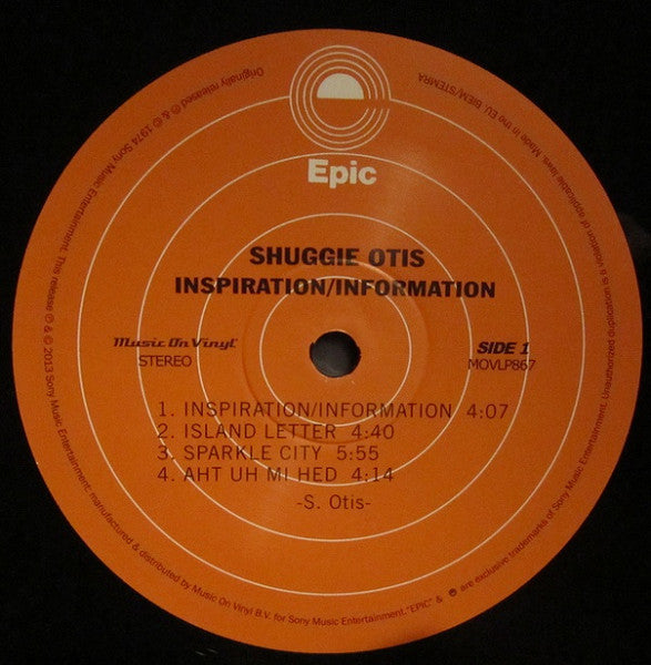 Shuggie Otis - Inspiration Information