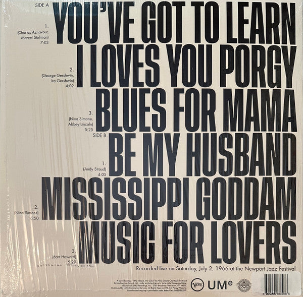 Nina Simone - You've Got To Learn