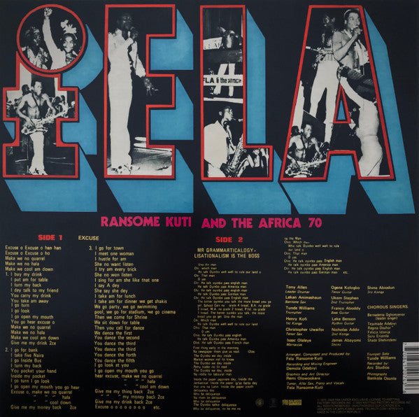 Fela Kuti, Africa 70 - Excuse O