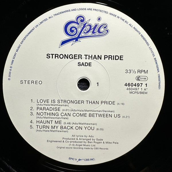 Sade - Stronger Than Pride